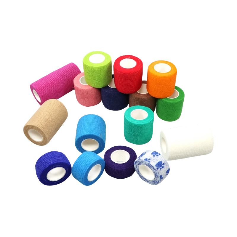 Natuurlijke latex/latexvrij (geen proteïne) elastische zelfklevende verbandwikkel